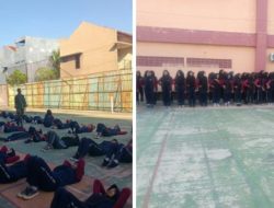 Babinsa Sumber Latih Baris Berbaris, Wujudkan Pelajar Disiplin Dan Berkarakter