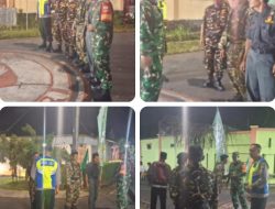 Koramil 01/Boyolali Gelar Patroli Malam Bersama Linmas dan Warga di Tegal Rejo