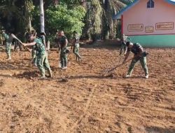 Sekolah dan Tempat Ibadah di Sumut Berangsur Dibersihkan TNI, Sebagian Besar Sudah Rampung