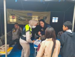 Bakti Kesehatan Polda Jabar, Hadirkan Layanan Medis bagi Korban Longsor Pasirlangu Kabupaten Bandung Barat
