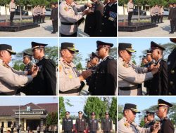 Wakapolres Sergai Laksanakan Upacara Pemberian Satya Lencana Polri