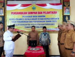 Perangkat Desa Karanganyar Resmi Dilantik, Kepala Desa Tekankan Profesionalisme dan Pelayanan