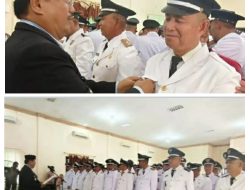 40 Pejabat Mukim dan Keuchik Dilantik, Bupati Aceh Singkil, H. Safriadi Oyon, SH Sampaikan, Jangan Khianati Kepercayaan Masyarakat