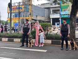 Detasemen K-9 Ditpolsatwa Korsabhara, Amankan CFD Margonda Depok Beri Rasa Aman