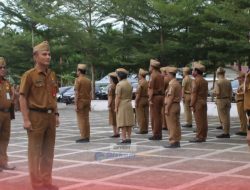 Upacara Pengibaran Bendera di Lingkungan Pemkab Nias