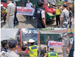 Operasi Keselamatan Krakatau Tahun 2026, Satlantas Polres Way Kanan Lakukan Rampcheck di Jalinsum Baradatu